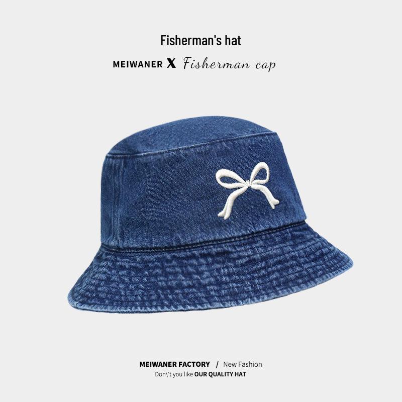 Женская весенне-летняя джинсовая шляпа-панама с бантом - Повседневная и универсальная уличная шляпа от солнца 54-60cm
Женская весенне-летняя джинсовая шляпа-панама с бантом - Повседневная и универсальная уличная шляпа от солнца 54-60cm