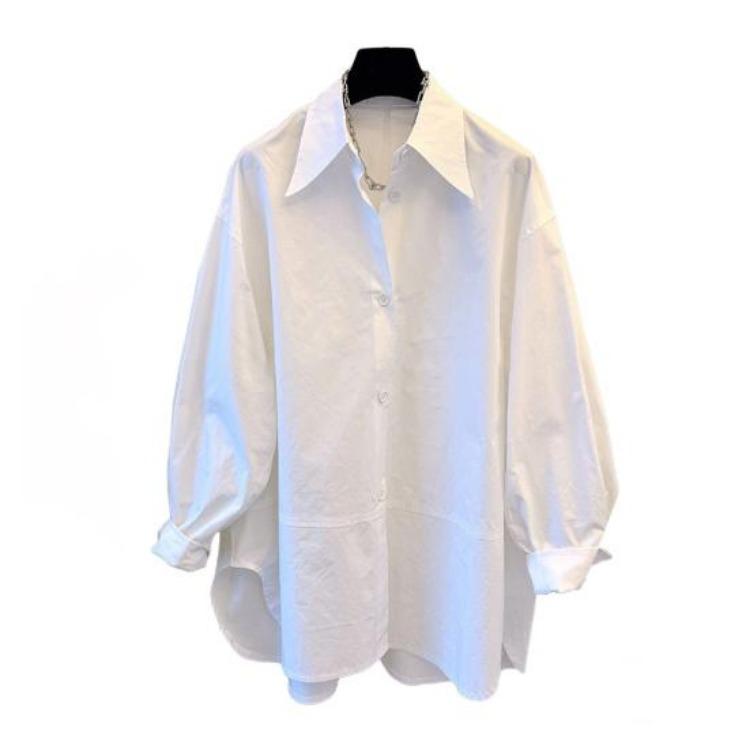 Long Sleeve Womens Shirt Loose Fit Blouse Cotton Solid Color Pointed Lapel Collar Spring Autumn Top for Work Travel Parties XL білий
Long Sleeve Womens Shirt Loose Fit Blouse Cotton Solid Color Pointed Lapel Collar Spring Autumn Top for Work Travel Parties XL білий