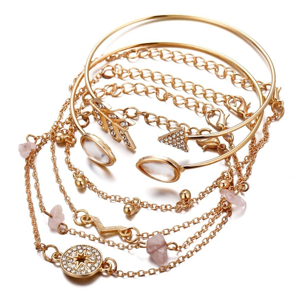 Latest Stylish Multilayer Gold Plated Bangle Bracelet for Women and Girls One size золотий
Latest Stylish Multilayer Gold Plated Bangle Bracelet for Women and Girls One size золотий