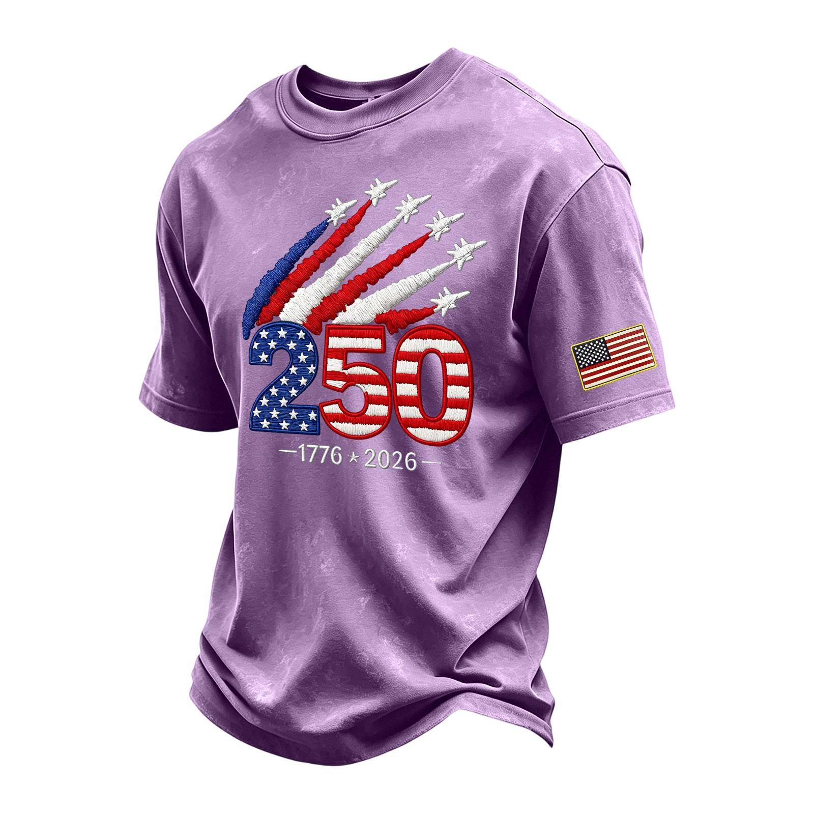 Short Sleeve Crew Neck T Shirt with 250 Print 1776 2026 Graphic and Flag Patch Casual Fit Top for Men Women L
Short Sleeve Crew Neck T Shirt with 250 Print 1776 2026 Graphic and Flag Patch Casual Fit Top for Men Women L