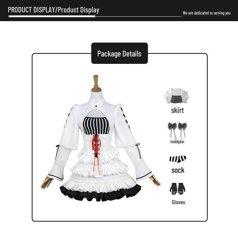 Eva New Evangelion Asuka Anime Gothic Lolita Cosplay Dress Set - White Short Skirt S
Eva New Evangelion Asuka Anime Gothic Lolita Cosplay Dress Set - White Short Skirt S