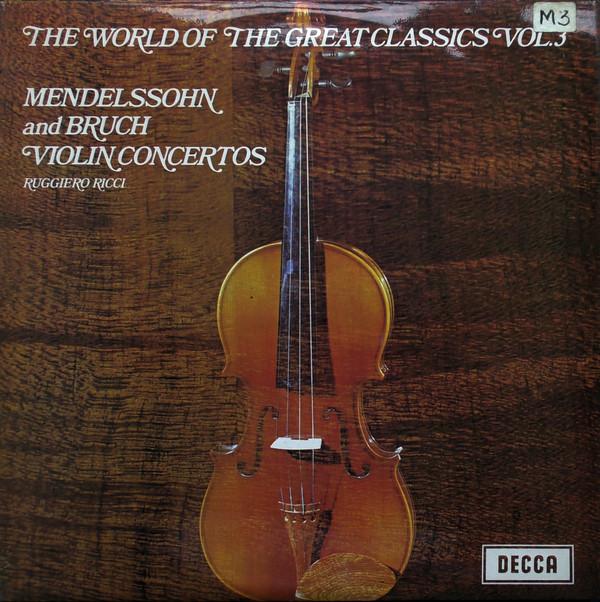 LP Record RUGGIERO RICCI, PIERINO GAMBA - Mendelssohn/Bruch, World Of The Gr SPA88 DECCA 1970 UK Classical Used
LP Record RUGGIERO RICCI, PIERINO GAMBA - Mendelssohn/Bruch, World Of The Gr SPA88 DECCA 1970 UK Classical Used
