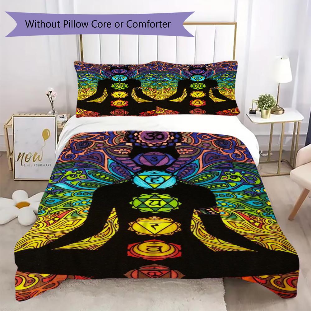1PC Chakras Theme Bedding Quilt Set Quilt Cover Pillowcase Home Decoration Birthday Gift (1 * duvet cover + 2 * pillowcase, without core)A12 135x200cm
1PC Chakras Theme Bedding Quilt Set Quilt Cover Pillowcase Home Decoration Birthday Gift (1 * duvet cover + 2 * pillowcase, without core)A12 135x200cm