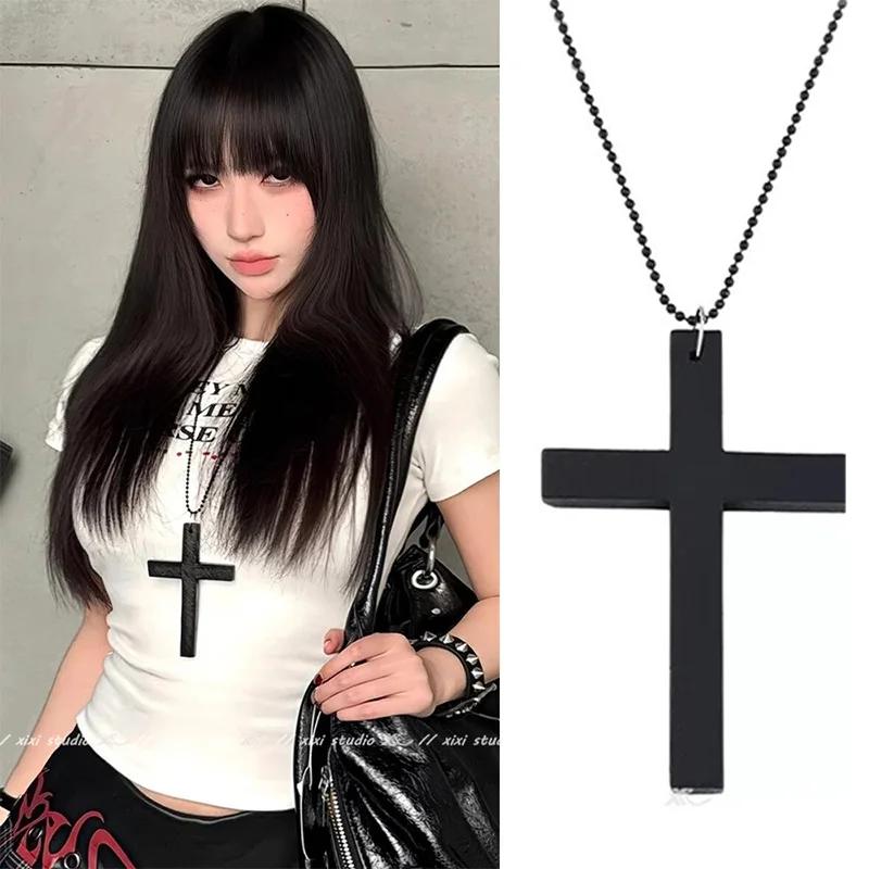 New Cool Punk Gothic Wood Cross Pendant Necklace for Women Men Vintage Black White Hip Hop Necklace Party Jewelry Gift чорний
New Cool Punk Gothic Wood Cross Pendant Necklace for Women Men Vintage Black White Hip Hop Necklace Party Jewelry Gift чорний