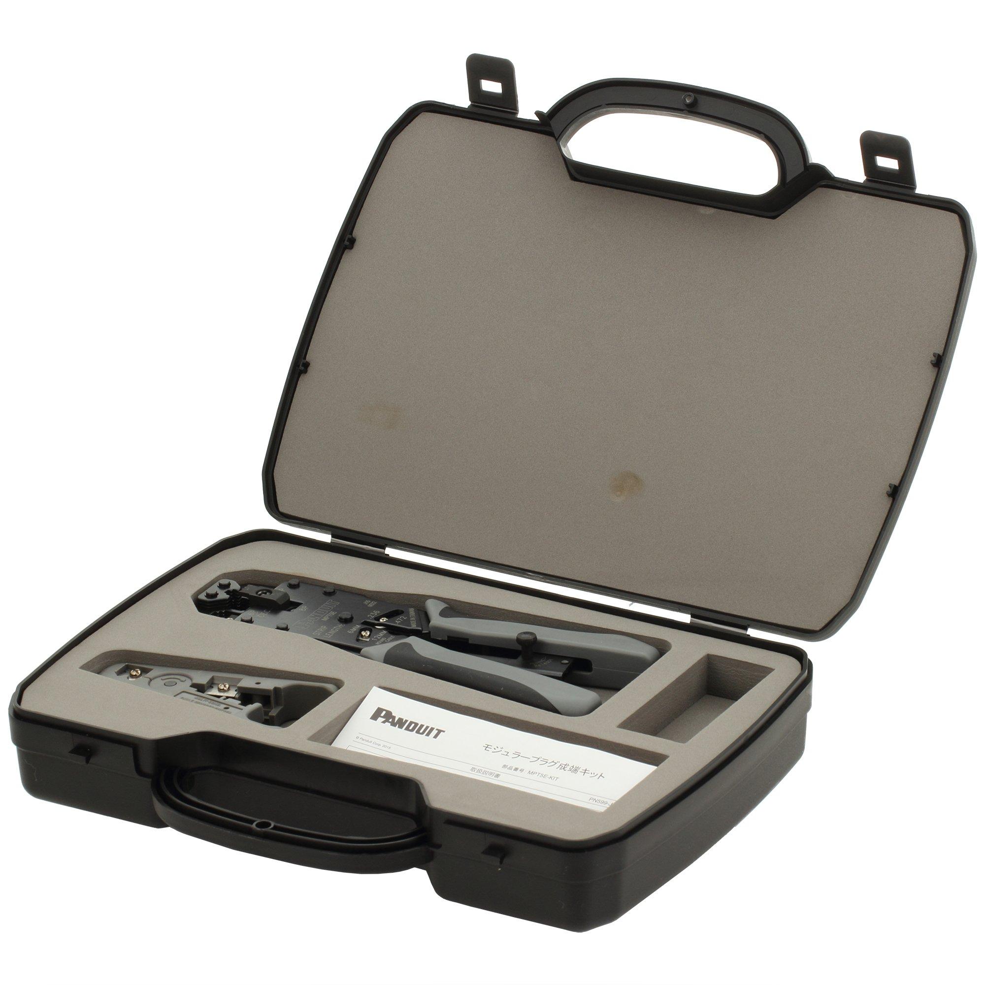 Panduit Modular Plug Crimping Tool, Multi-Type, Case Kit, MPT5E-KIT
Panduit Modular Plug Crimping Tool, Multi-Type, Case Kit, MPT5E-KIT