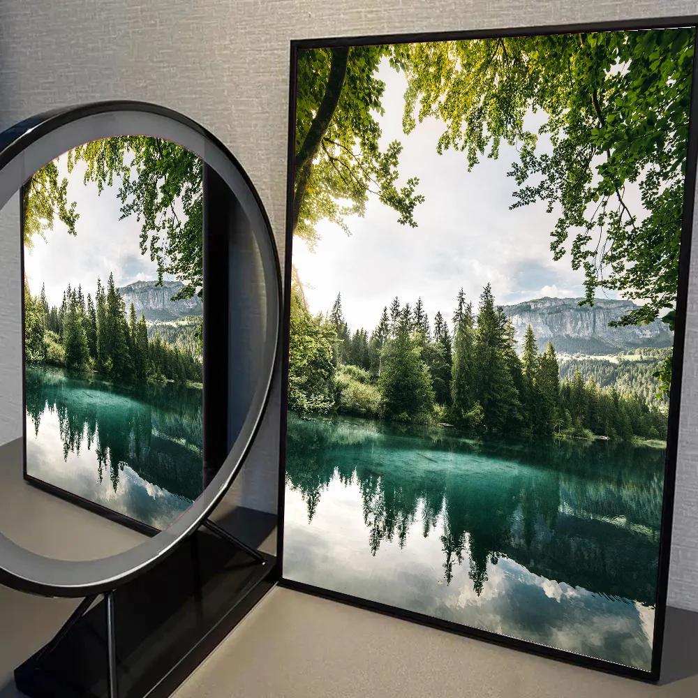 1pc Dark Green Forest Foggy Mountain Landscape Nature Scenery Poster Self-adhesive Art Waterproof Paper Sticker Wall Decor 21X30CMNo Framed
1pc Dark Green Forest Foggy Mountain Landscape Nature Scenery Poster Self-adhesive Art Waterproof Paper Sticker Wall Decor 21X30CMNo Framed