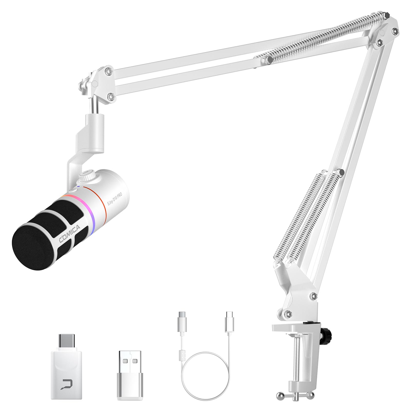 2025 Wireless Dynamic Microphone Digital and Analog Dual Output Gaming Microphone Unidirectional with Boom Arm RGB Lighting Noise Reduction Live
2025 Wireless Dynamic Microphone Digital and Analog Dual Output Gaming Microphone Unidirectional with Boom Arm RGB Lighting Noise Reduction Live