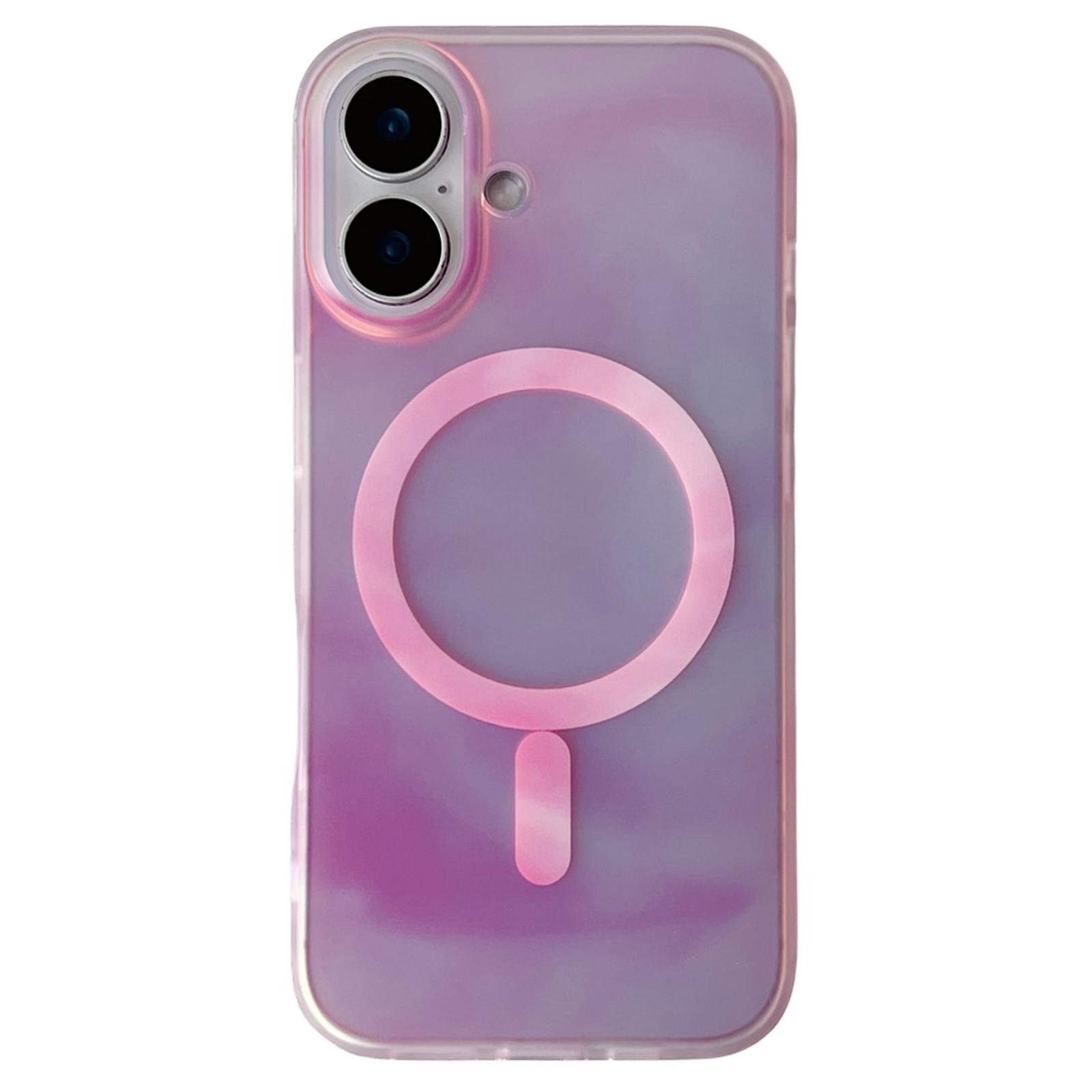 For iPhone 16 Case Compatible with MagSafe Ink Painting IMD PC+TPU Phone Cover Pink
For iPhone 16 Case Compatible with MagSafe Ink Painting IMD PC+TPU Phone Cover Pink
