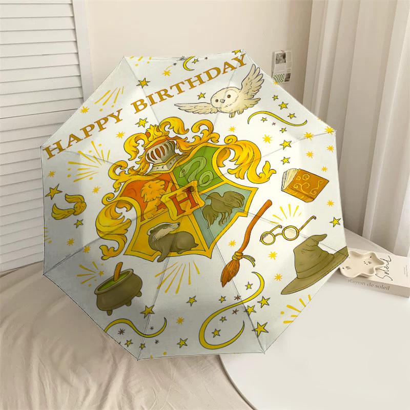 1PC Hogwarts Happy Birthday Umbrella-8-Rib Reinforced, Automatic Open, Lightweight & Durable, Cute Fashion Accessory for Outdoor, D2656
1PC Hogwarts Happy Birthday Umbrella-8-Rib Reinforced, Automatic Open, Lightweight & Durable, Cute Fashion Accessory for Outdoor, D2656