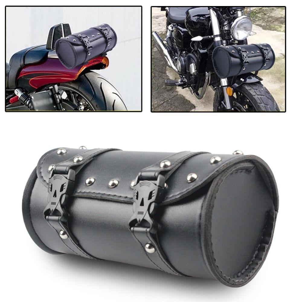 Leather Handlebar Front Fork Bag Luggage Saddlebag Pannier Saddle Bags Motorcycle Cruiser Tool Bag
Leather Handlebar Front Fork Bag Luggage Saddlebag Pannier Saddle Bags Motorcycle Cruiser Tool Bag