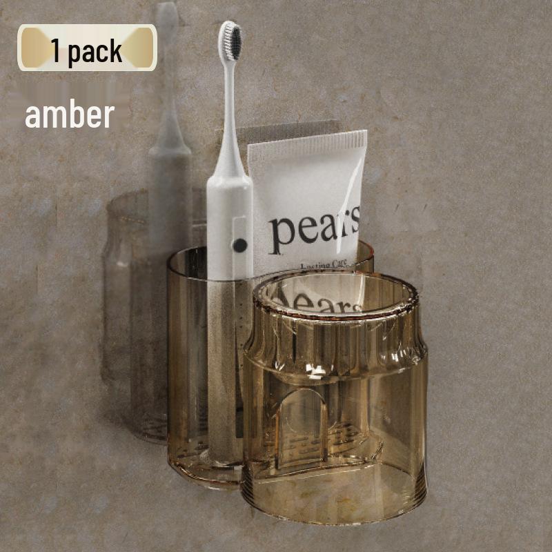 Настенный держатель для зубных щеток и зубной пасты со стаканом
Настенный держатель для зубных щеток и зубной пасты со стаканом