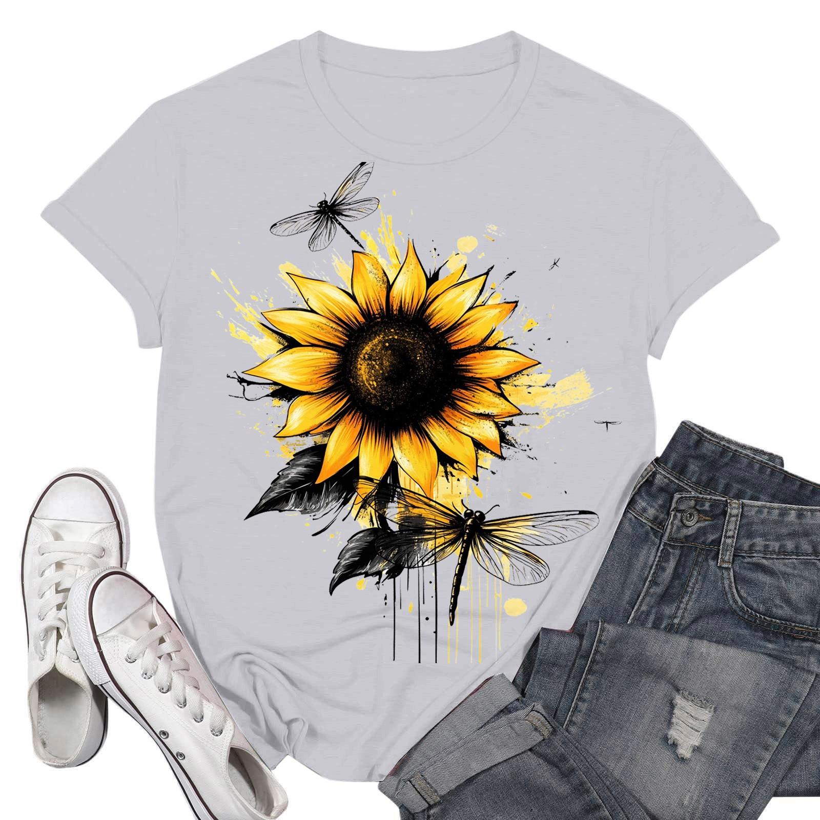 Жіночі модні повсякденні пуловери з принтом і круглим вирізом з короткими рукавами XL білий
Жіночі модні повсякденні пуловери з принтом і круглим вирізом з короткими рукавами XL білий