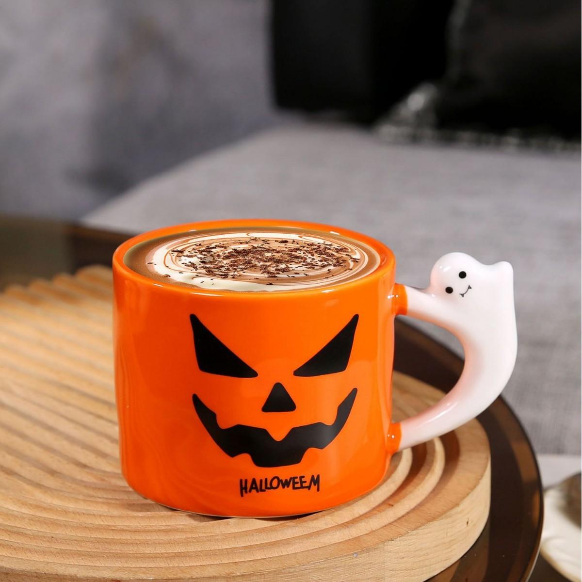 Скандинавська креативна кружка-привид Подарунок на Хелловін Високоцінна керамічна кружка Подарунок-сувенір Смішна 300ml
Скандинавська креативна кружка-привид Подарунок на Хелловін Високоцінна керамічна кружка Подарунок-сувенір Смішна 300ml