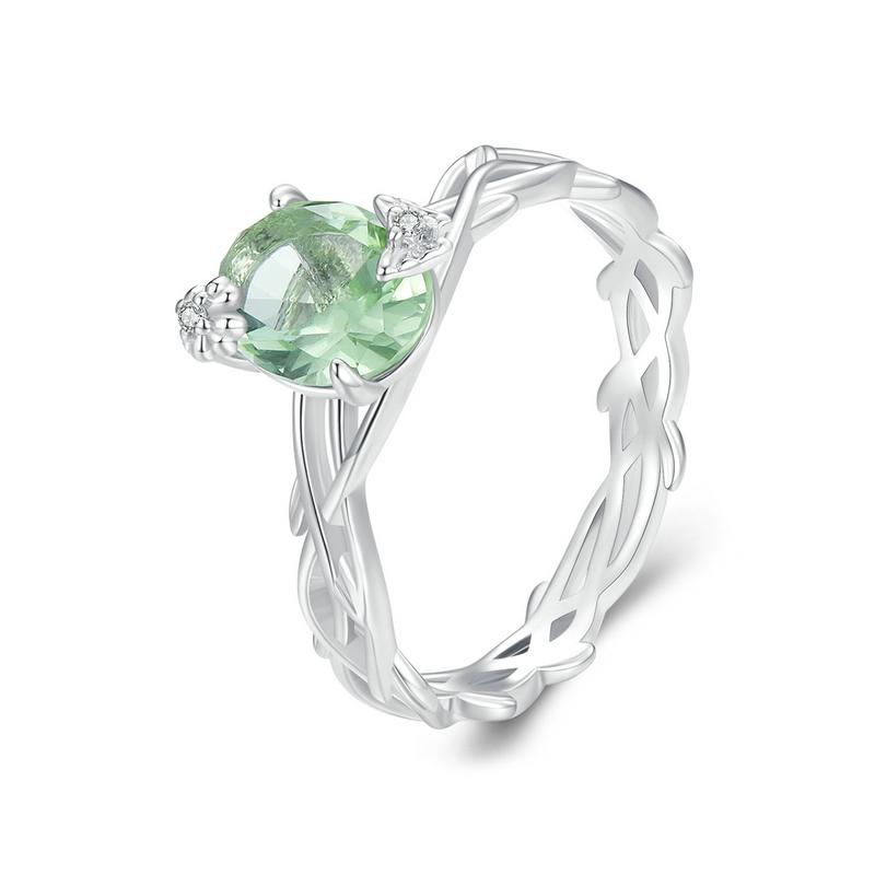 Bamoer Vine Ring for Women Solid 925 Sterling Silver Green Round Gemstone Ring for Wedding Engagement Jewelry BSR466 7
Bamoer Vine Ring for Women Solid 925 Sterling Silver Green Round Gemstone Ring for Wedding Engagement Jewelry BSR466 7
