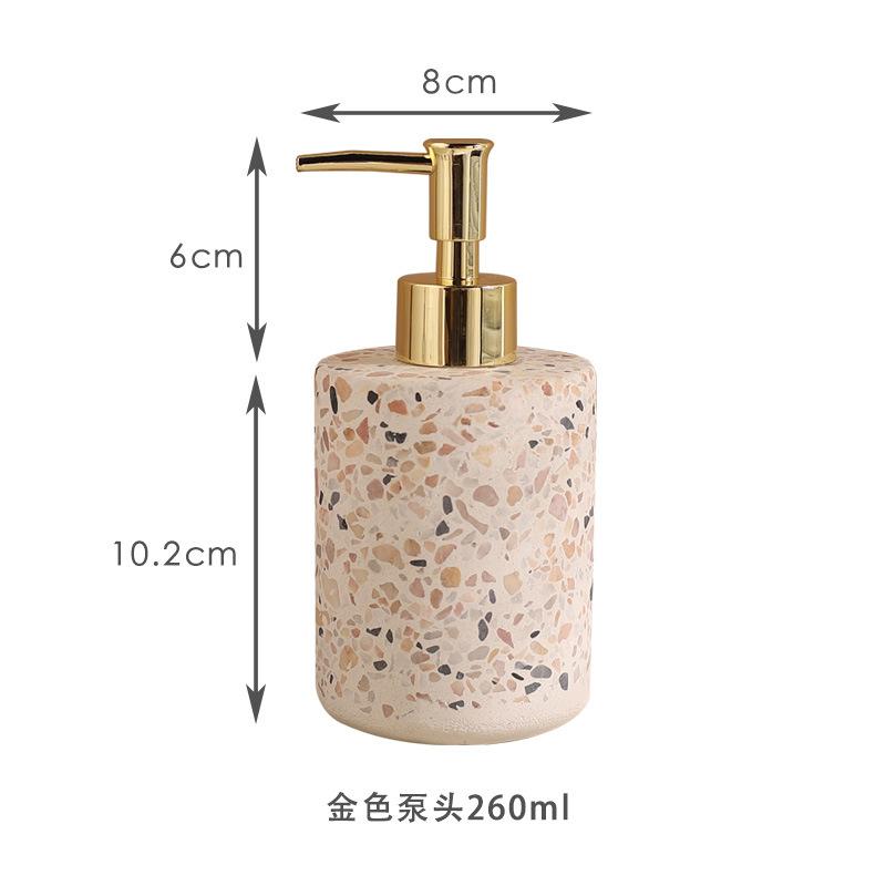 Nordic Terrazzo Emulsion Bottle Soap Presser Shower Gel Hand Sanitizer Bottled Bathroom Decoration Accessories Emulsion Products
Nordic Terrazzo Emulsion Bottle Soap Presser Shower Gel Hand Sanitizer Bottled Bathroom Decoration Accessories Emulsion Products