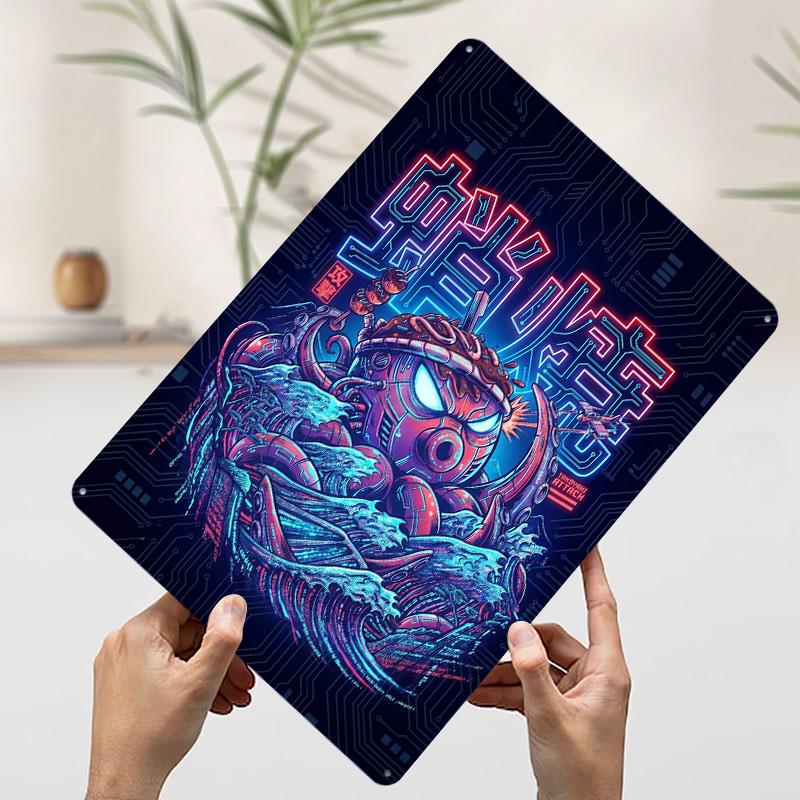 Cyberpunk Takoyaki Attack Printed Poster Customized Wall Art Retro Vintage Metal Tin Signs for Decoration Garage Decorations 20x30cm(7.8x11.8inch)
Cyberpunk Takoyaki Attack Printed Poster Customized Wall Art Retro Vintage Metal Tin Signs for Decoration Garage Decorations 20x30cm(7.8x11.8inch)