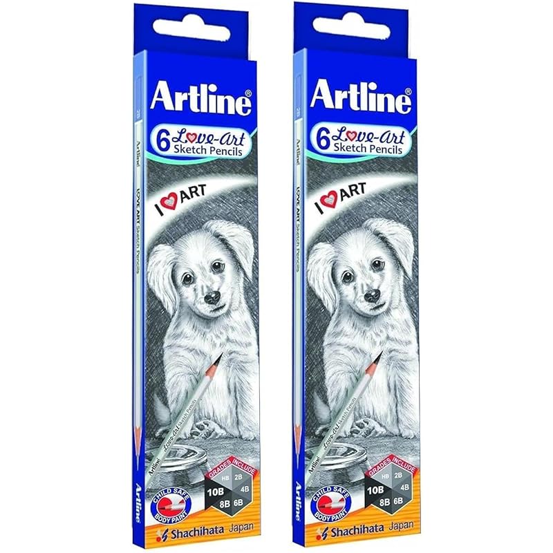 Artline Love Art Ultra Dark Sketch Pencil Set | Lightweight With Comfortable Grip | Pencil Set For Drawing, Shading | Sa 62 чёрный
Artline Love Art Ultra Dark Sketch Pencil Set | Lightweight With Comfortable Grip | Pencil Set For Drawing, Shading | Sa 62 чёрный