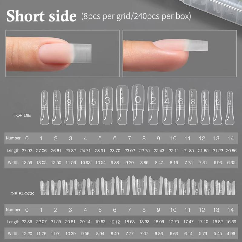 Sandwich Dual Nail Forms Trapezoidal Oval Nail Extension Forms 240Pcs/Box Top & Bottom Form For Quick Diy Nail Extensions Salon as the picture
Sandwich Dual Nail Forms Trapezoidal Oval Nail Extension Forms 240Pcs/Box Top & Bottom Form For Quick Diy Nail Extensions Salon as the picture