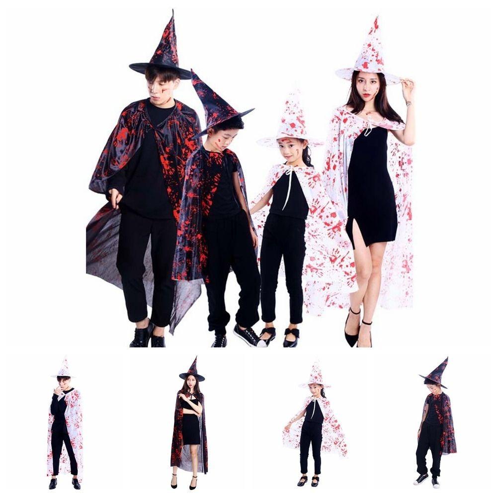 Cosplay Props Witch Cloak Hat Set Blood Printed Horror Cape Halloween Blood Costume Ghost Festival M білий
Cosplay Props Witch Cloak Hat Set Blood Printed Horror Cape Halloween Blood Costume Ghost Festival M білий