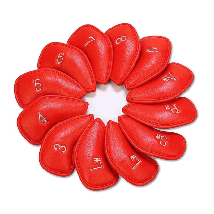 12Pcs Golfs Iron Head Protective Cover PU Leather Waterproofs Golfs Iron Head Cover Golfs Accessories Gifts for Golfers червоний
12Pcs Golfs Iron Head Protective Cover PU Leather Waterproofs Golfs Iron Head Cover Golfs Accessories Gifts for Golfers червоний
