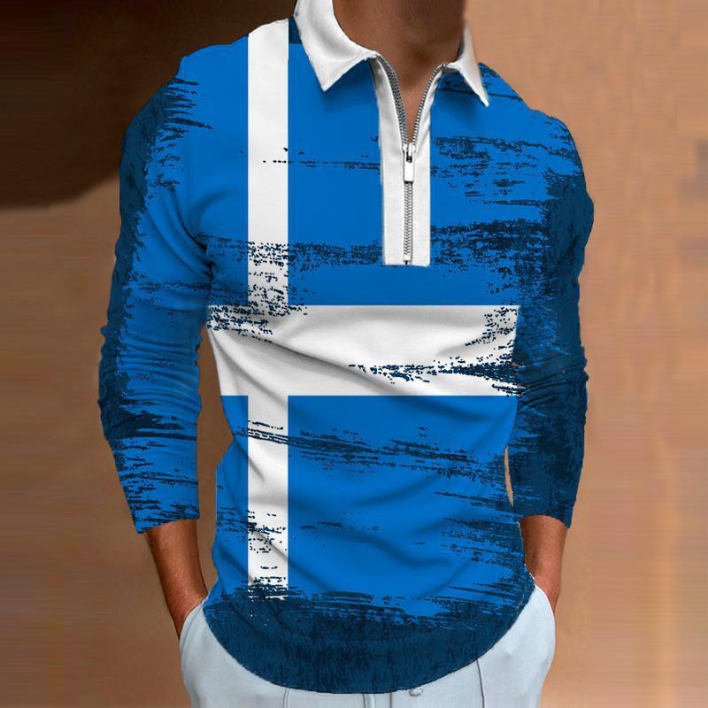 Рубашки поло Мужская мода с длинным рукавом Белый крест Принт Новая мужская рубашка поло Футболка с длинным рукавом на молнии Топ
Рубашки поло Мужская мода с длинным рукавом Белый крест Принт Новая мужская рубашка поло Футболка с длинным рукавом на молнии Топ