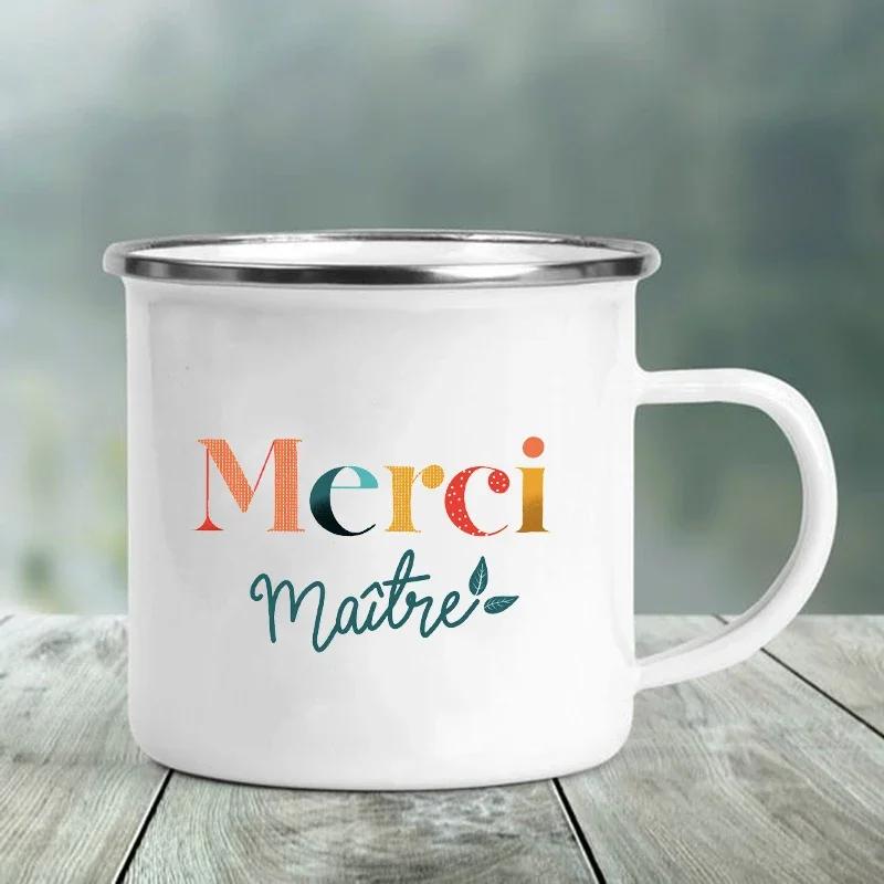 Coffee Cup Merci Maître Print Mugs Creative Coffee Cups Drinks Water Milk Tea Cup Enamel Mug Cupshe Personalized Gift Drinkware 360ml
Coffee Cup Merci Maître Print Mugs Creative Coffee Cups Drinks Water Milk Tea Cup Enamel Mug Cupshe Personalized Gift Drinkware 360ml