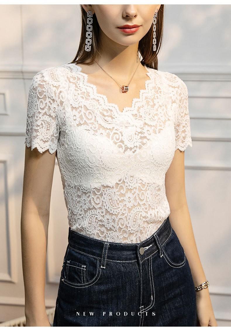Lace Pullover Top for Women Short Sleeve V Neck Sheer Floral Pattern Stretch Blouse Lightweight Breathable Fabric Casual Fit XL белый
Lace Pullover Top for Women Short Sleeve V Neck Sheer Floral Pattern Stretch Blouse Lightweight Breathable Fabric Casual Fit XL белый