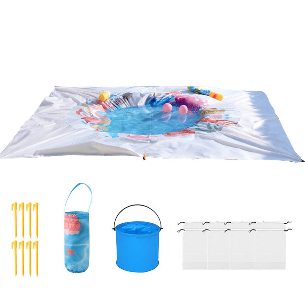 Beach Puddle Pool Toddler Beach Blanket Paddling Pool with Carrying storage Bag Summer Outdoor Water Play Toy for Beach Picnic
Beach Puddle Pool Toddler Beach Blanket Paddling Pool with Carrying storage Bag Summer Outdoor Water Play Toy for Beach Picnic