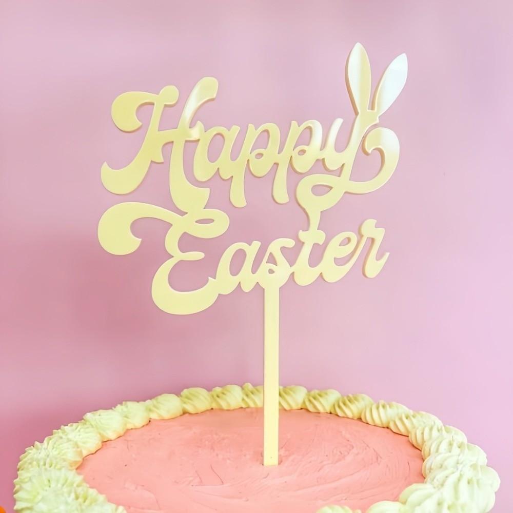 Acrylic Happy Easter Cake Topper Cartoon Rabbit Egg Pattern Easter Egg Bunny Decor Decorative Cake Decoration Easter Celebration
Acrylic Happy Easter Cake Topper Cartoon Rabbit Egg Pattern Easter Egg Bunny Decor Decorative Cake Decoration Easter Celebration
