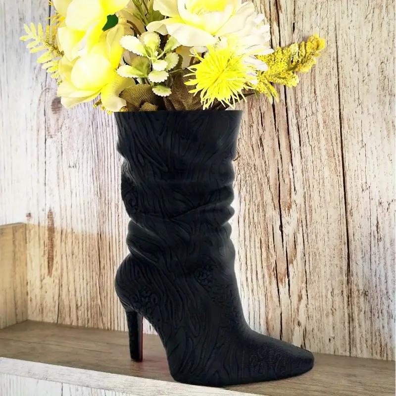 Red High Heel Shoe Vase with Wild Leopard Print Texture Plastic Multi-Purpose Home Decor Bold Desktop and Living Room Decor чорний
Red High Heel Shoe Vase with Wild Leopard Print Texture Plastic Multi-Purpose Home Decor Bold Desktop and Living Room Decor чорний