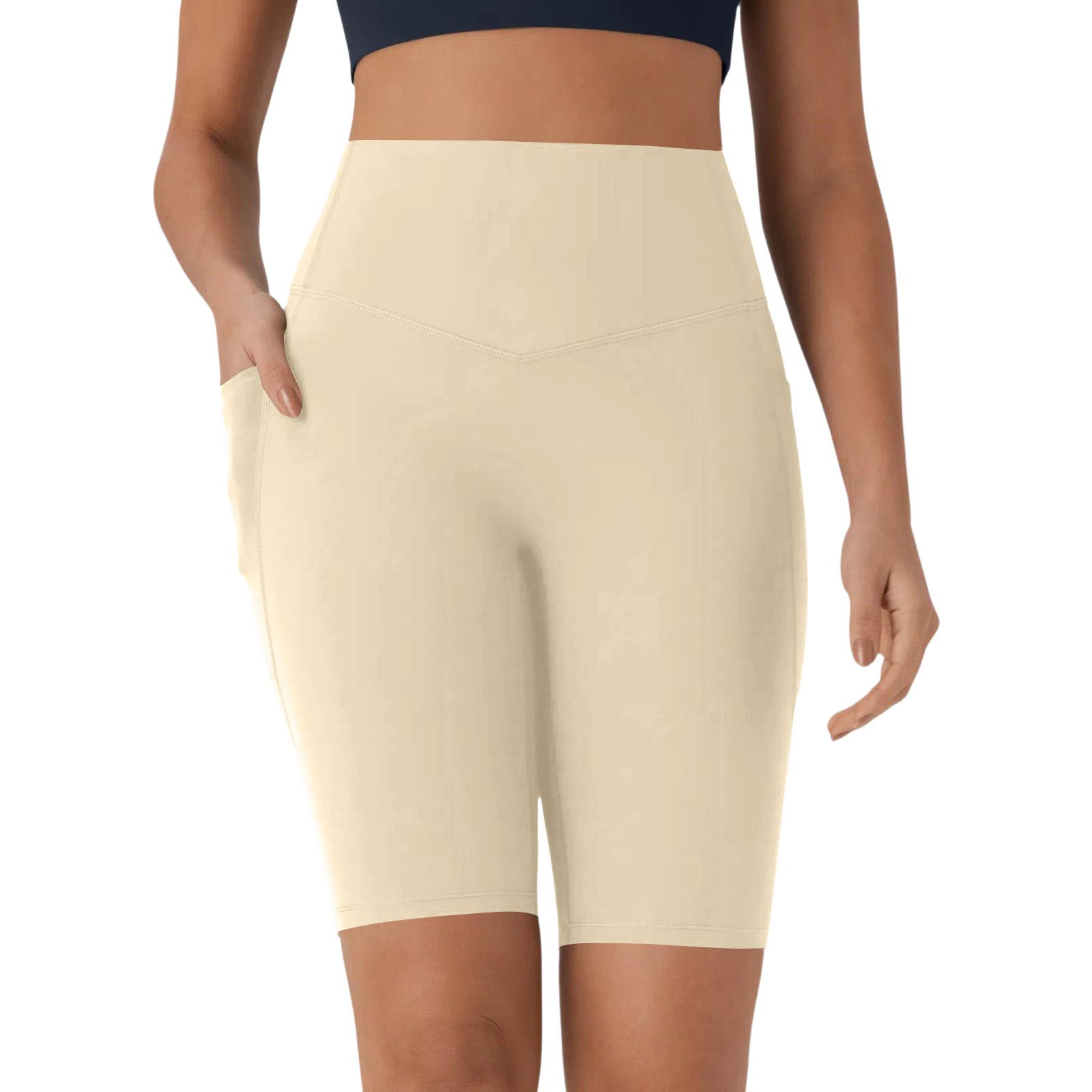 Women s High-waisted Color Yoga Shorts With Side Pockets L бежевый
Women s High-waisted Color Yoga Shorts With Side Pockets L бежевый