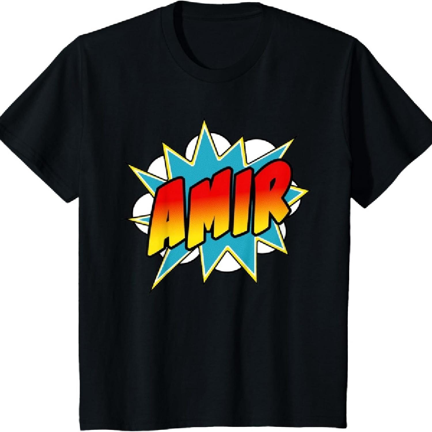 Kids Boys Amir Name Comic Book Superhero T-Shirt XXXXXL чёрный
Kids Boys Amir Name Comic Book Superhero T-Shirt XXXXXL чёрный