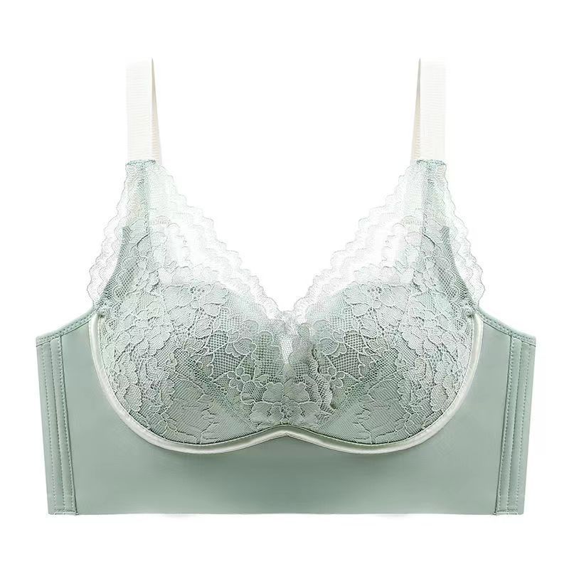 women s flat-breasted thick style without steel ring, sexy upper support, gathering, showing large and seamless collection, and adjusting bra with 90B зелений
women s flat-breasted thick style without steel ring, sexy upper support, gathering, showing large and seamless collection, and adjusting bra with 90B зелений