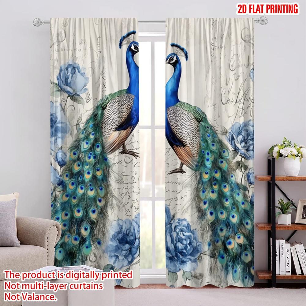 2pcs,2D plane printing Popular Curtain Panels Peacock Romance Versatile 100% Polyester (without rod) Decorations For Home Use 52.50 × 116.00 cm 2 pcs
2pcs,2D plane printing Popular Curtain Panels Peacock Romance Versatile 100% Polyester (without rod) Decorations For Home Use 52.50 × 116.00 cm 2 pcs