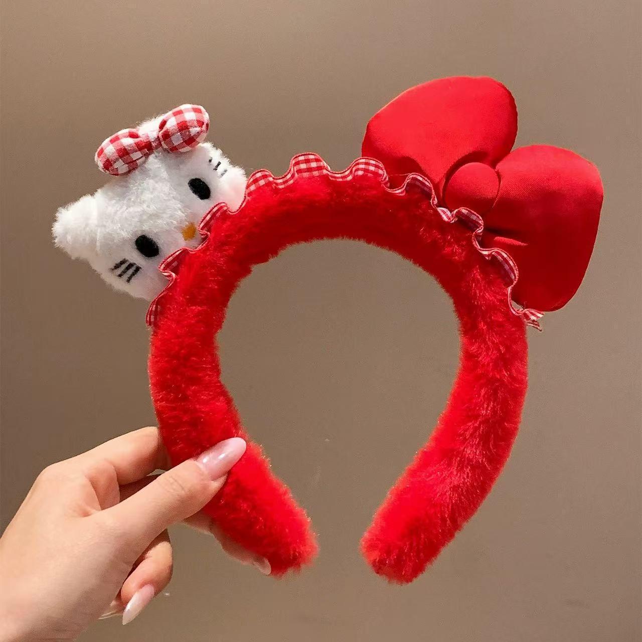 Women s Cute Red Bow Kitty Cat Plush Headband - Cartoon Hair Accessory for Washing Face & Styling, Perfect for Autumn/Winter.
Women s Cute Red Bow Kitty Cat Plush Headband - Cartoon Hair Accessory for Washing Face & Styling, Perfect for Autumn/Winter.