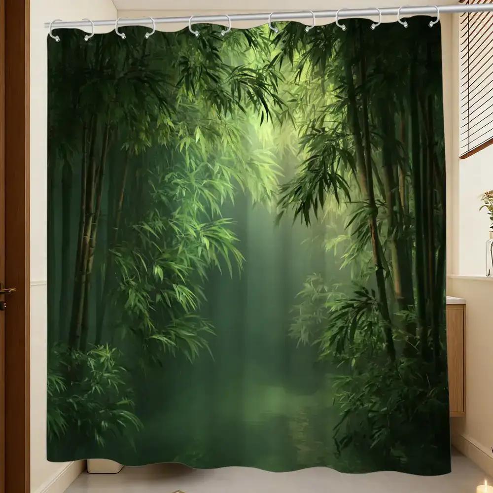 Bathroom Shower Curtain Bamboo Forest Print 3D Nature Scene With 12 Hooks Spa Wellness Decor Home Bathroom Accessory W60H190(CM)-1 Pcs
Bathroom Shower Curtain Bamboo Forest Print 3D Nature Scene With 12 Hooks Spa Wellness Decor Home Bathroom Accessory W60H190(CM)-1 Pcs