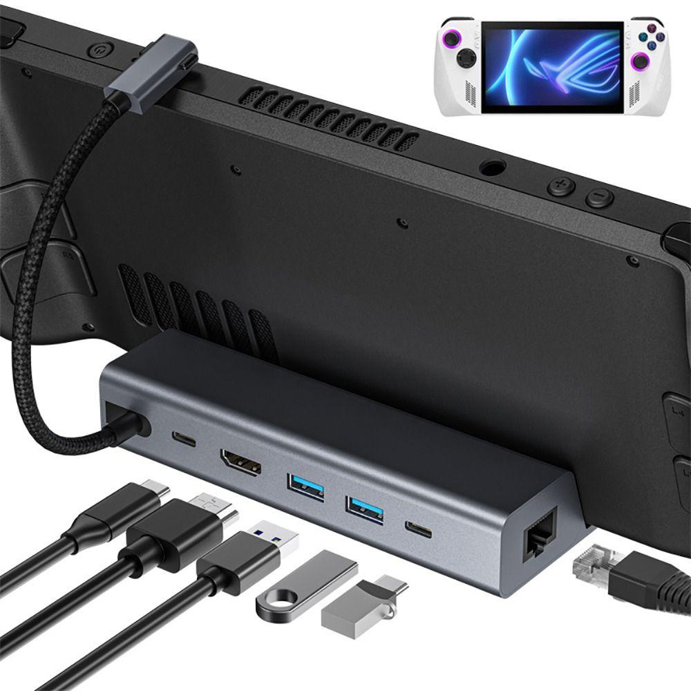 PD 100 Вт USB Type-C HUB Gigabit Ethernet игровая док-станция для ROG Ally / Steam Deck Home Travel
PD 100 Вт USB Type-C HUB Gigabit Ethernet игровая док-станция для ROG Ally / Steam Deck Home Travel