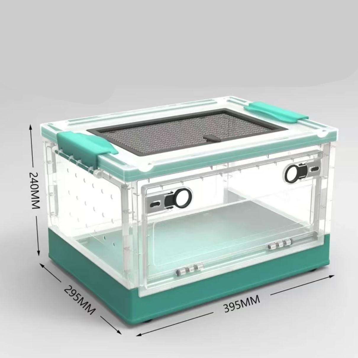 Пластиковый ящик для кормления рептилий, переносной контейнер для транспортировки, клетки для разведения рептилий, прозрачный ящик для обитания амфибий зелёный
Пластиковый ящик для кормления рептилий, переносной контейнер для транспортировки, клетки для разведения рептилий, прозрачный ящик для обитания амфибий зелёный