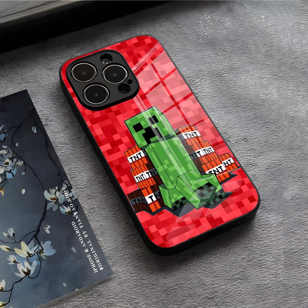 Green Pixel Monster C-Creeper Phone Case For IPhone 17 Air 16 E Pro Max 15 14 13 Mini 12 Pro 11 Max Plus Black Glass Cover iPhone 15
Green Pixel Monster C-Creeper Phone Case For IPhone 17 Air 16 E Pro Max 15 14 13 Mini 12 Pro 11 Max Plus Black Glass Cover iPhone 15