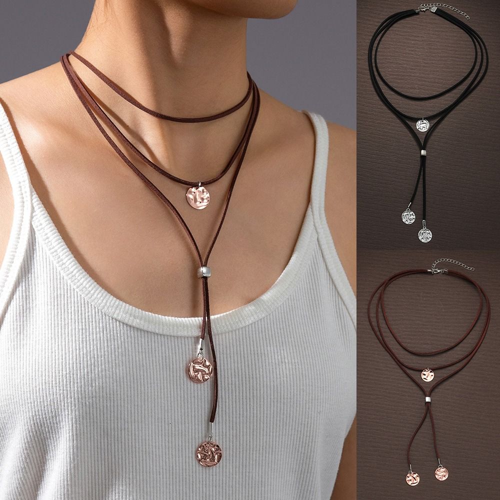 Circular Pendant Necklace Vintage Disc Necklace Fashion Charm Chain Beach Vacation Rose Gold
Circular Pendant Necklace Vintage Disc Necklace Fashion Charm Chain Beach Vacation Rose Gold