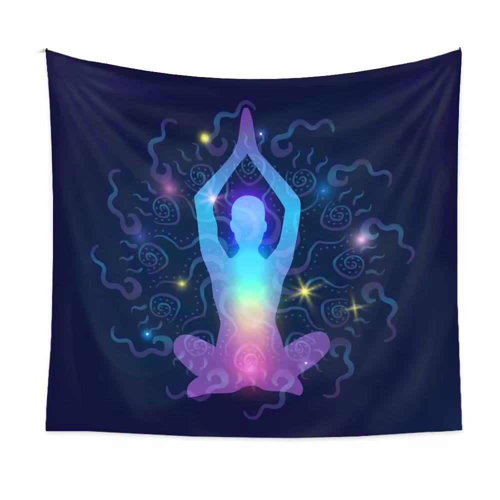 Indian Buddha Meditation 7 Chakra Yoga Tapestry Wall Hanging Mandala Tapestries Wall Cloth Psychedelic Background Cloth Blanket 74x94cm(29x37in)
Indian Buddha Meditation 7 Chakra Yoga Tapestry Wall Hanging Mandala Tapestries Wall Cloth Psychedelic Background Cloth Blanket 74x94cm(29x37in)