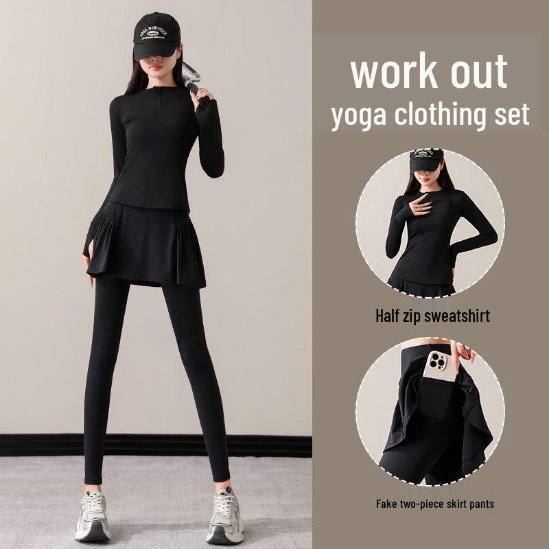 Women s Small Yoga & Fitness Set: Half-Zip Long Sleeve Top, Skirt, and Pants for Spring & Autumn Large
Women s Small Yoga & Fitness Set: Half-Zip Long Sleeve Top, Skirt, and Pants for Spring & Autumn Large