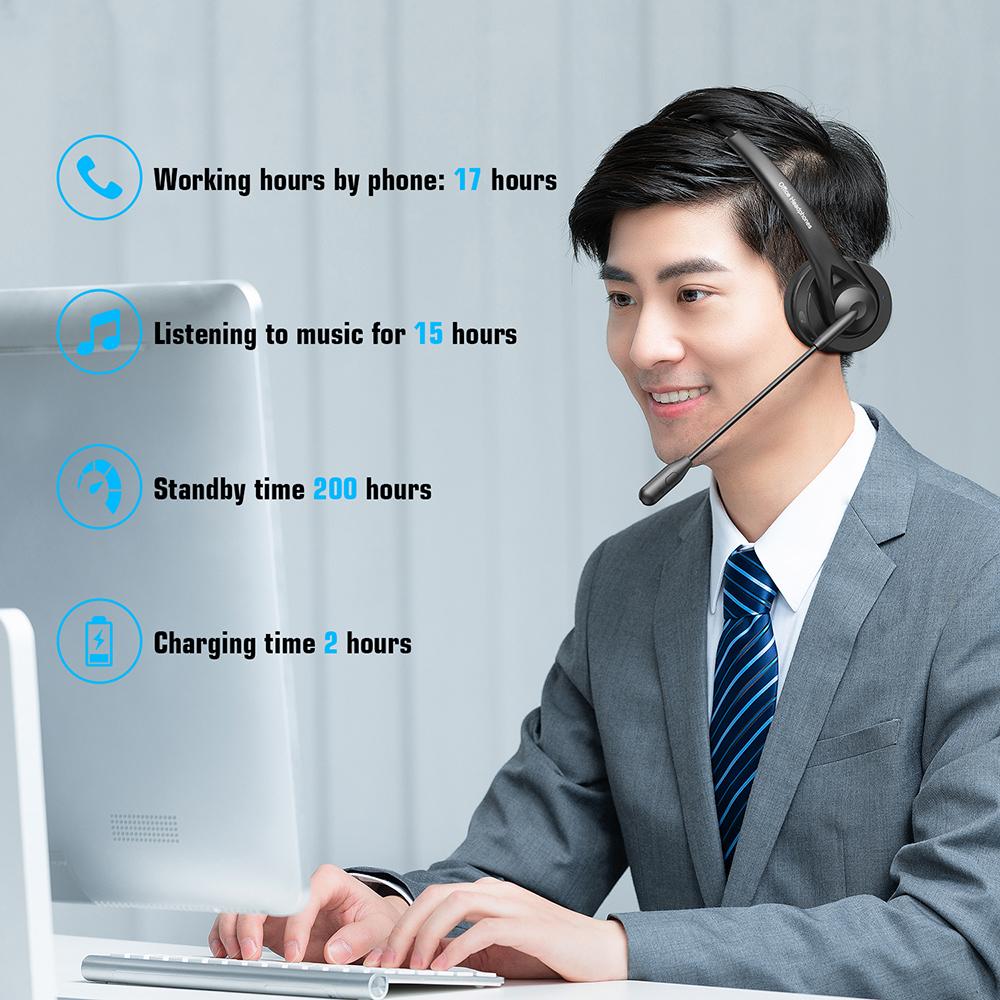 OY131 Single Ear Bluetooth-compatible Wireless Headphone Customer Service Call Center Headset with Charging Base A
OY131 Single Ear Bluetooth-compatible Wireless Headphone Customer Service Call Center Headset with Charging Base A