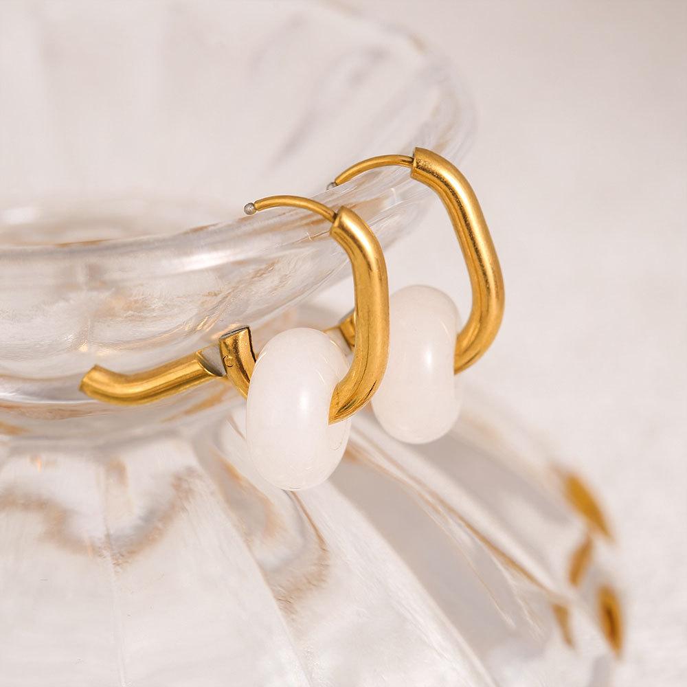 Классические серьги с агатом, простые и модные универсальные серьги-пончики
Классические серьги с агатом, простые и модные универсальные серьги-пончики