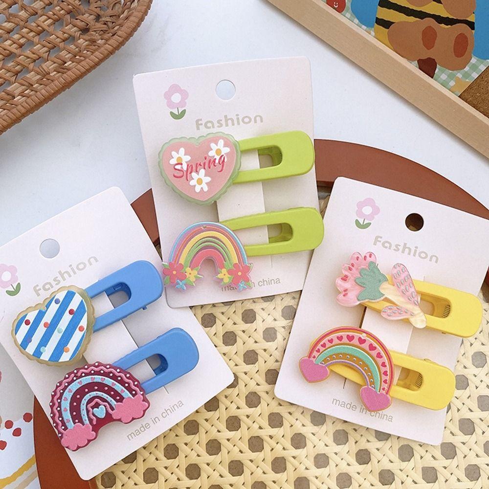 2pcs/set Rainbow Kid Hair Clips Acrylic Girls Barrettes Bangs Clip Headwear Girls розы красного
2pcs/set Rainbow Kid Hair Clips Acrylic Girls Barrettes Bangs Clip Headwear Girls розы красного