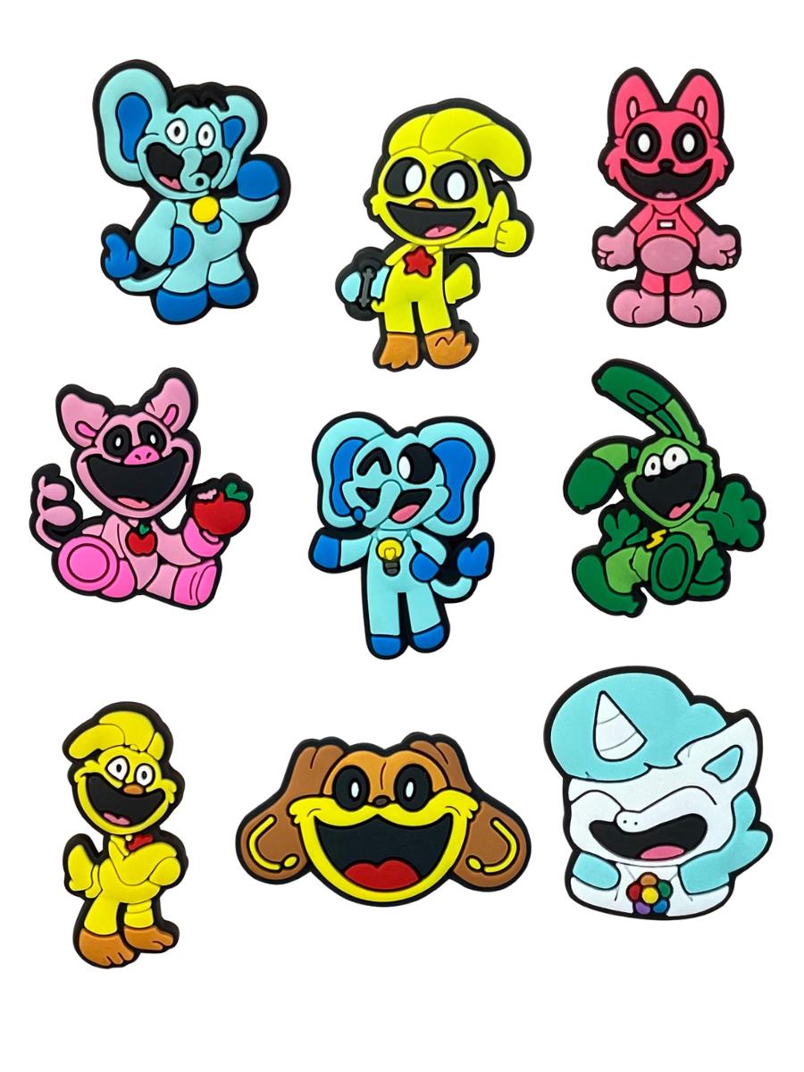 Джибитсы Улыбающиеся звери Smiling Critters Poppy Playtime Jibbitz 9 шт аксессуары крокс украшение різнокольоровий
Джибитсы Улыбающиеся звери Smiling Critters Poppy Playtime Jibbitz 9 шт аксессуары крокс украшение різнокольоровий