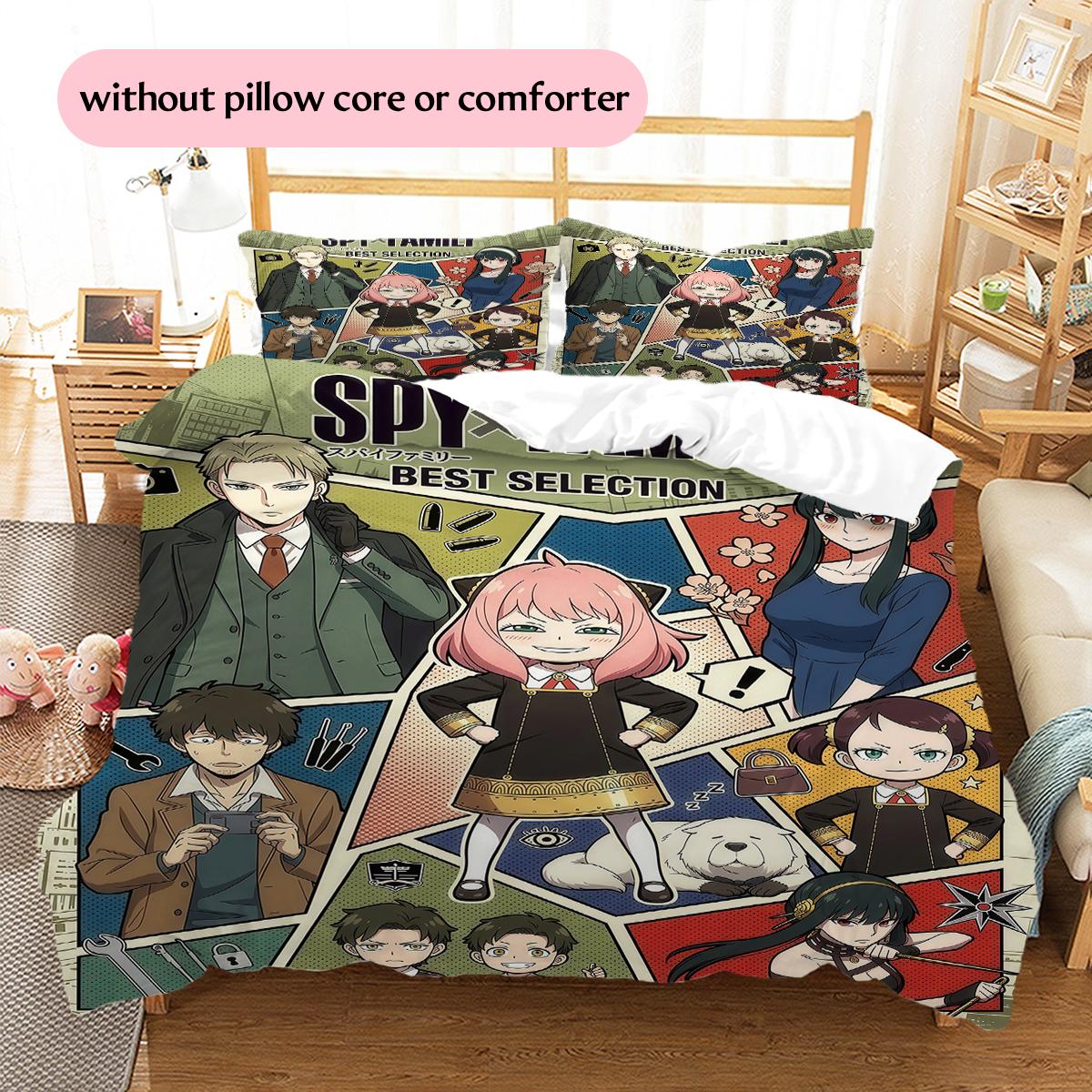 Spy x Family Main Cast & Collage Pattern Bedding Home Decoration Festival Gift (1 * duvet cover + 2 * pillowcase, without core) 135x200cm
Spy x Family Main Cast & Collage Pattern Bedding Home Decoration Festival Gift (1 * duvet cover + 2 * pillowcase, without core) 135x200cm