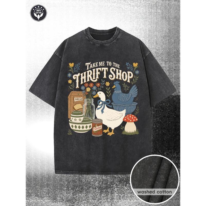 Men s 100% Cotton Oversized Vintage Washed Summer T-Shirt,Casual Daily,Retro Style Pattern Design T-Shirt With Take Me To The Thrift Store S чёрный
Men s 100% Cotton Oversized Vintage Washed Summer T-Shirt,Casual Daily,Retro Style Pattern Design T-Shirt With Take Me To The Thrift Store S чёрный
