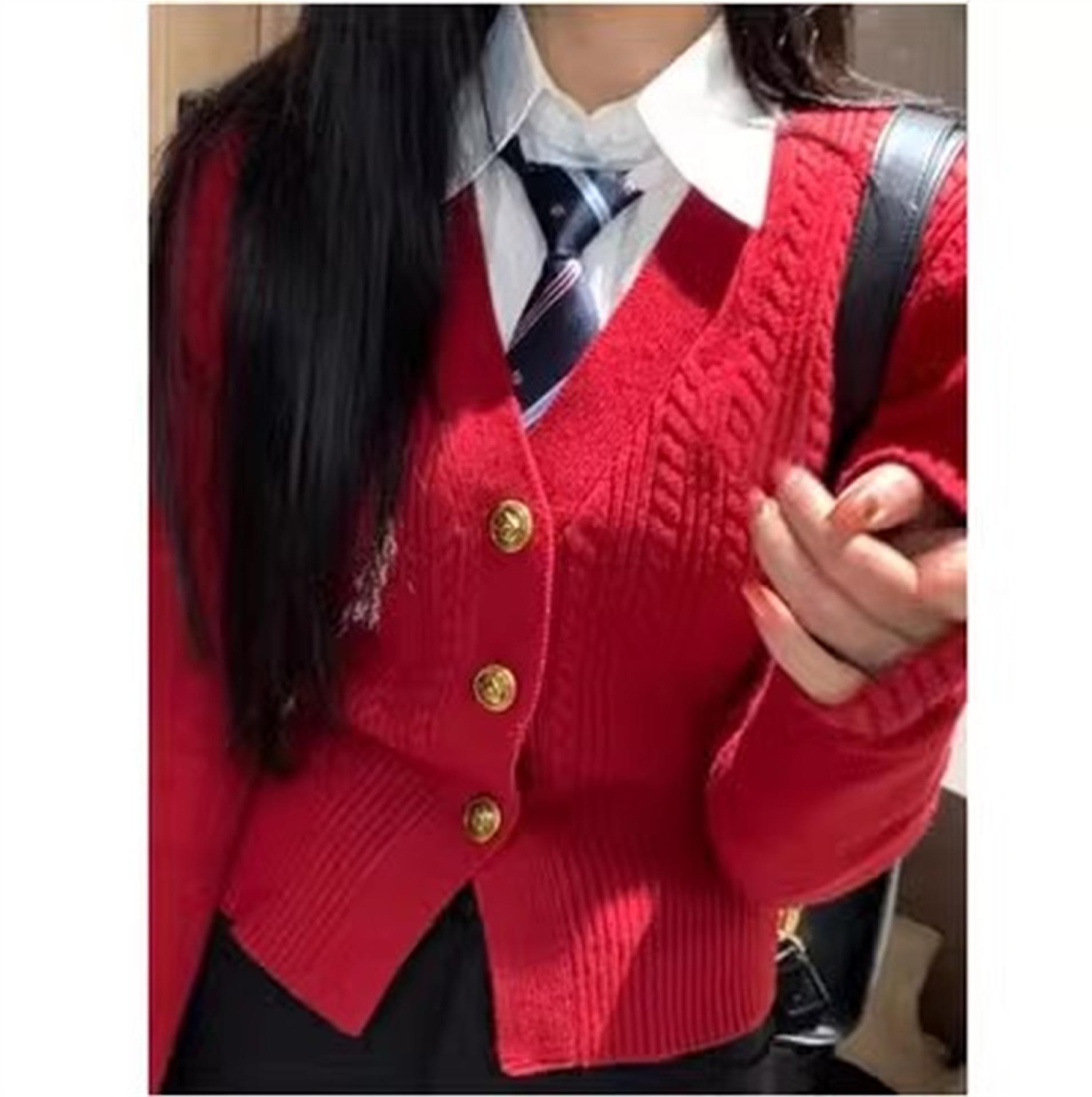 Gray V-neck sweater cardigan college style jacket women s autumn new slim-fit and thin knitted sweater one size fits all червоний
Gray V-neck sweater cardigan college style jacket women s autumn new slim-fit and thin knitted sweater one size fits all червоний