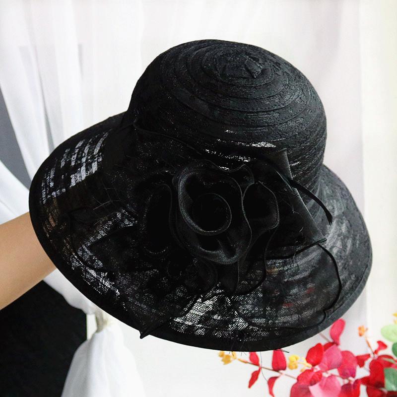 2024 New Fashion Elegant Breathable Lace Flower Church Hat for Women Foldable Wedding Party Hat Summer Beach Protection Sun Cap One Size темно-сірий колір
2024 New Fashion Elegant Breathable Lace Flower Church Hat for Women Foldable Wedding Party Hat Summer Beach Protection Sun Cap One Size темно-сірий колір